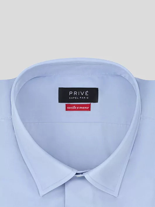 Chemises Manches Longues bleu ciel homme grande