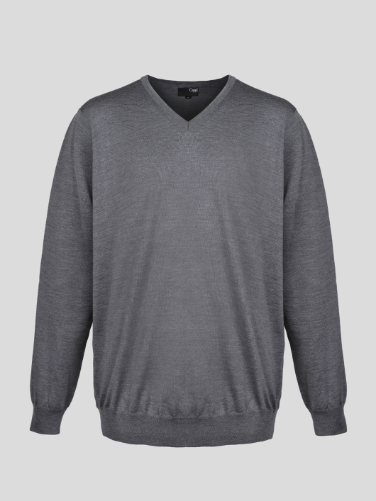 Pull Col V Uni Capel Paris Grande Taille
