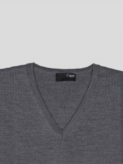 Pull Col V Uni Capel Paris Grande Taille
