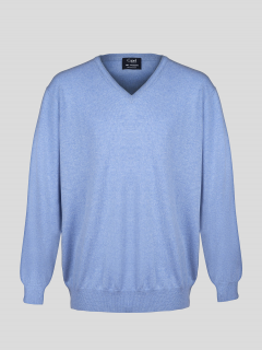 Pull Cachemire Col V Capel Grandes Tailles  homme grande taille - Capelstore