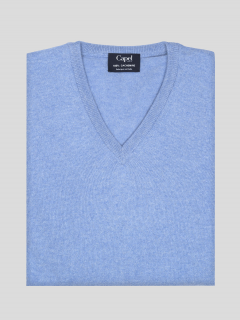 Pull Cachemire Col V Capel Grandes Tailles  homme grande taille - Capelstore