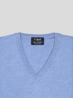 Pull Cachemire Col V Capel Grandes Tailles  homme grande taille - Capelstore
