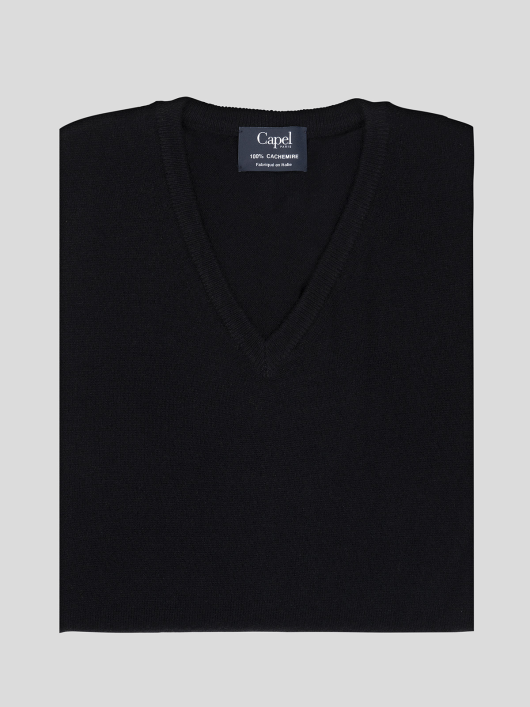 Pull Cachemire Col V Capel Grandes Tailles homme grande taille - Capelstore