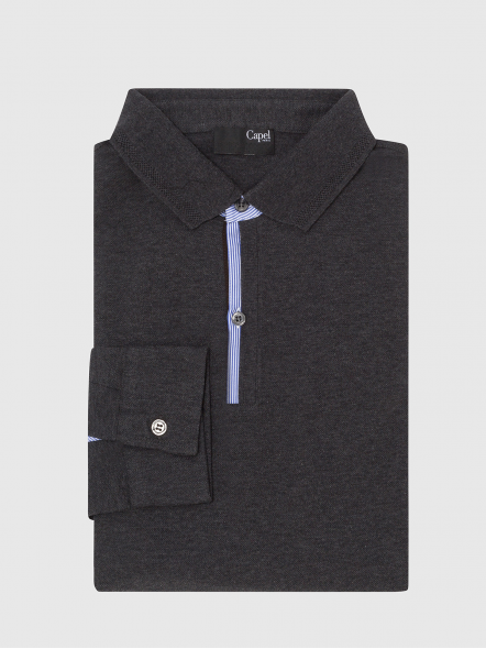 Polo Anthracite Capel Grande Taille