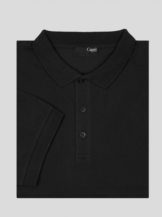 Polo Noir Capel Grande Taille