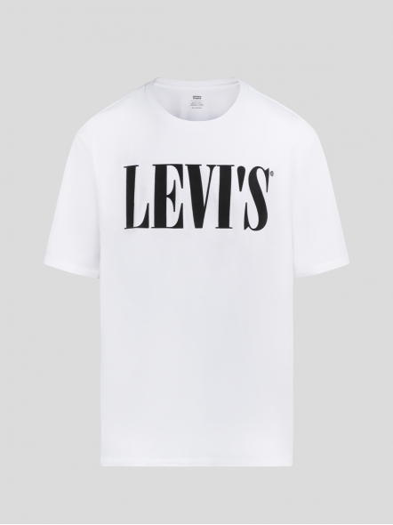 Tee-shirt Blanc Logo Levi's Grande Taille