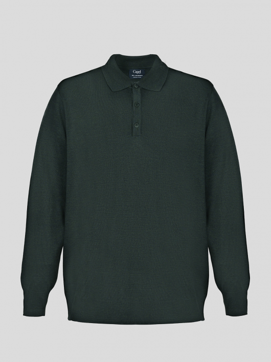 Pull Col Polo Paolo Kaki Capel Grande Taille