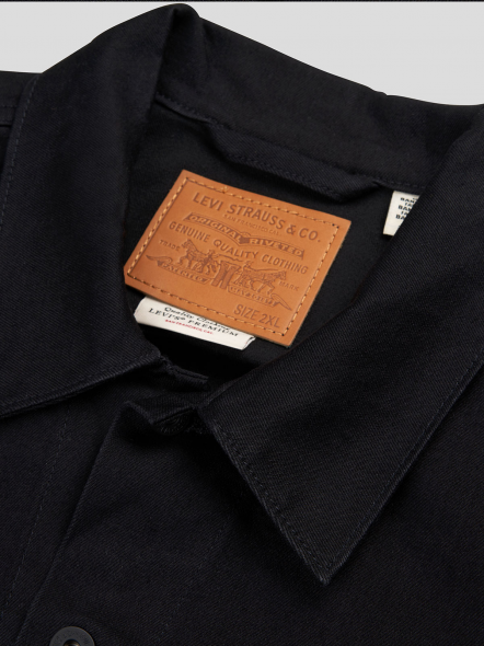 Blouson Jean Noir Levi's Grande Taille