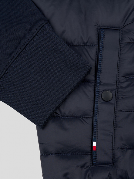 Sweat Bi-matière Zippé Tommy Hilfiger Grande Taille