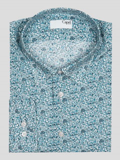 Chemise Ml Fleurs Coton Bio Grande Taille  homme grande taille - Capelstore