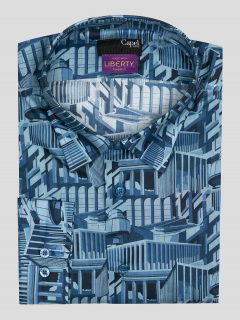 Chemise Ml Tissu Liberty Capel Grande Taille  homme grande taille - Capelstore
