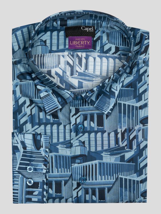 Chemise Ml Tissu Liberty Capel Grande Taille  homme grande taille - Capelstore