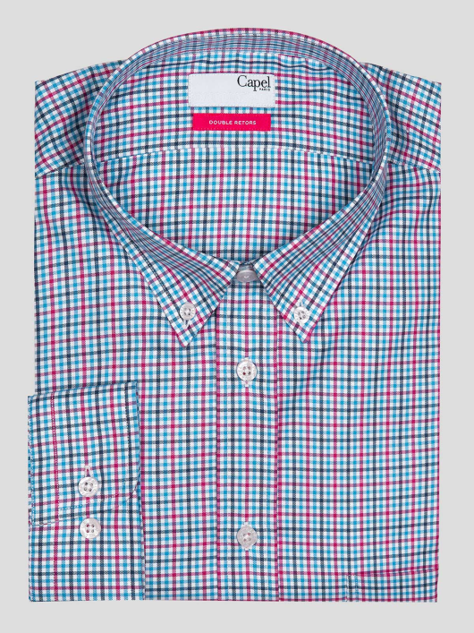 Chemise Ml Double Retors Capel Grande Taille  homme grande taille - Capelstore