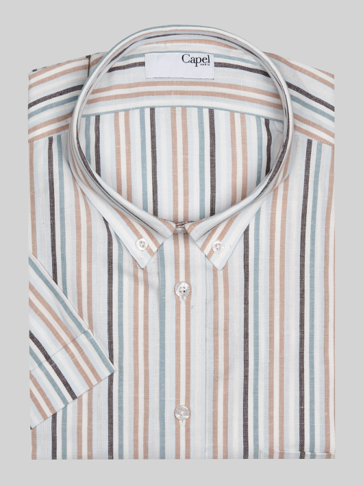 Chemise Mc Rayures Capel Grande Taille homme grande taille - Capelstore
