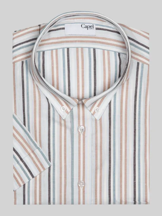 Chemise Mc Rayures Capel Grande Taille  homme grande taille - Capelstore
