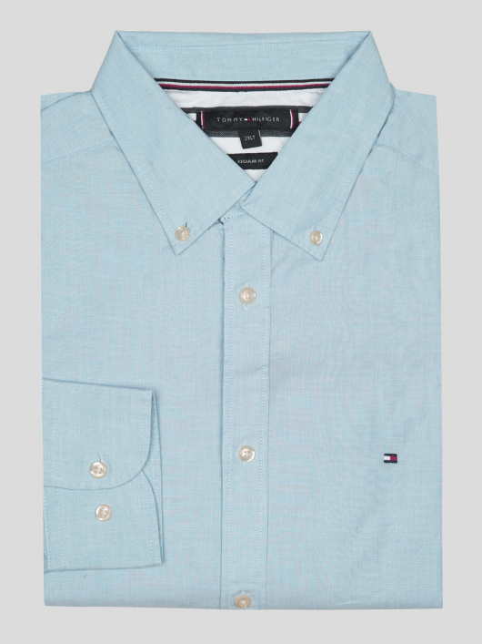 Chemise Ml Coton Bio Hilfiger Grande Taille