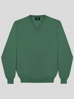 Pull Coton Uni Col V Capel Grande Taille  homme grande taille - Capelstore