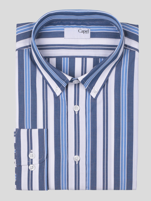 Chemise Ml Rayures Capel Grande Taille  homme grande taille - Capelstore