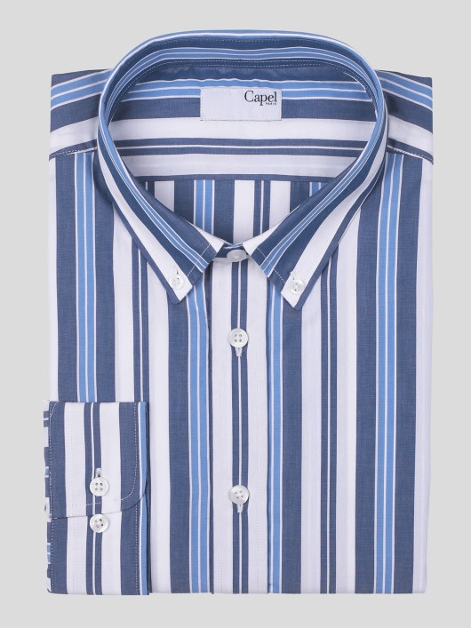 Chemise Ml Rayures Capel Grande Taille  homme grande taille - Capelstore