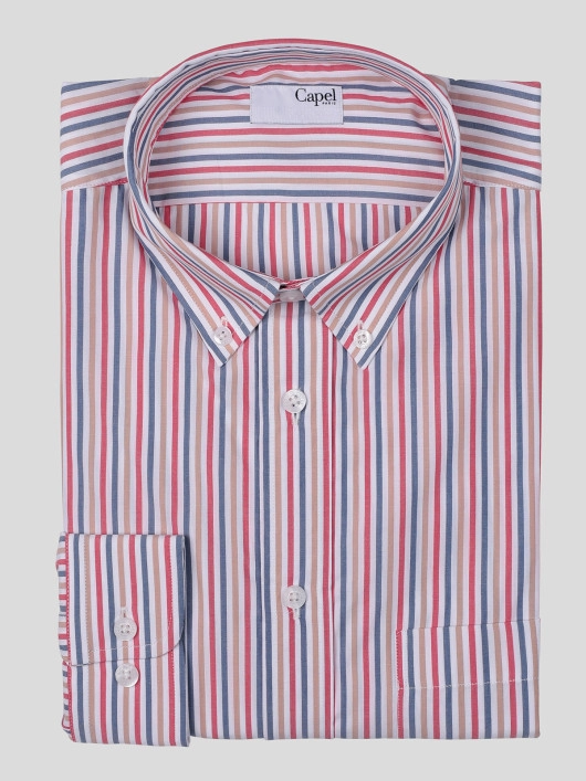 Chemise Ml Rayures Capel Grande Taille  homme grande taille - Capelstore
