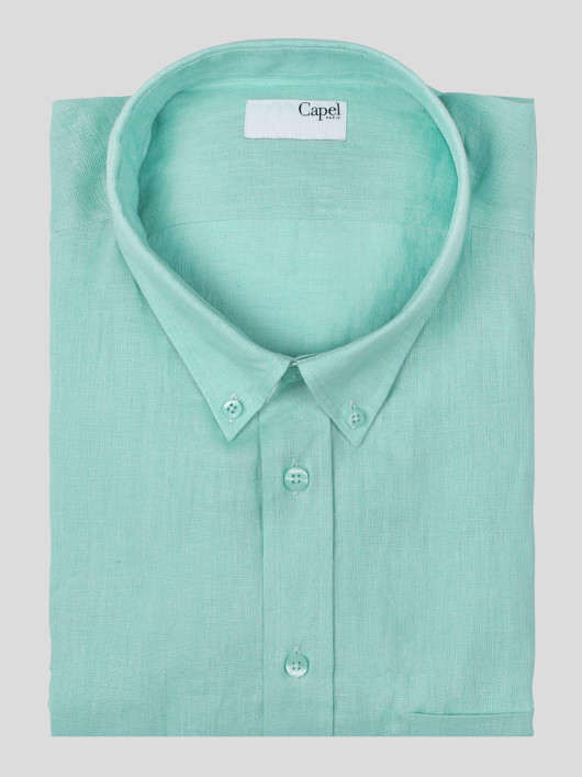 Chemise Mc Unie Lin Capel Grande Taille  homme grande taille - Capelstore