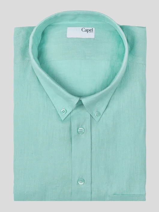 Chemise Mc Unie Lin Capel Grande Taille  homme grande taille - Capelstore