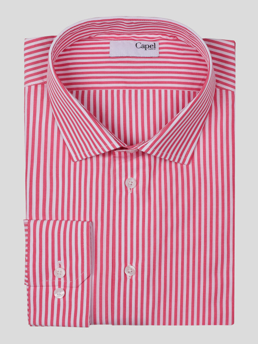 Chemise Ml Rayures Coton Bio Grande Taille  homme grande taille - Capelstore