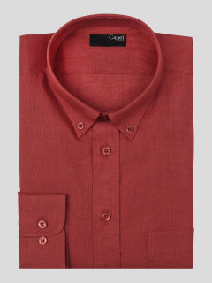 Chemise Ml Unie Lin Capel Grande Taille  homme grande taille - Capelstore