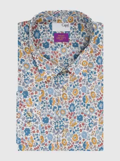 Chemise Fleur Tissu Liberty Grandes Tailles