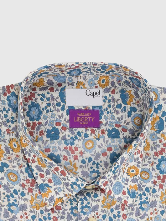 Chemise Fleur Tissu Liberty Grandes Tailles