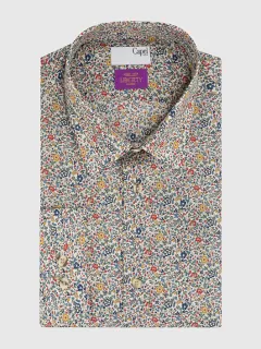 Chemise Fleur Tissu Liberty Grandes Tailles
