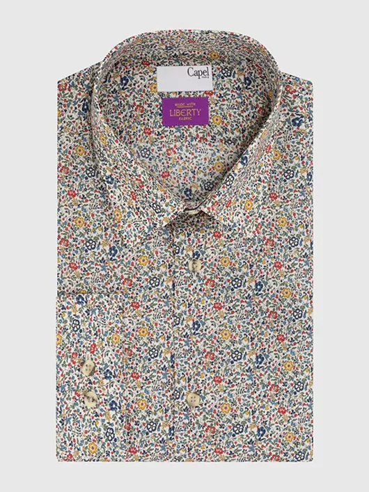 Chemise Fleur Tissu Liberty Grandes Tailles