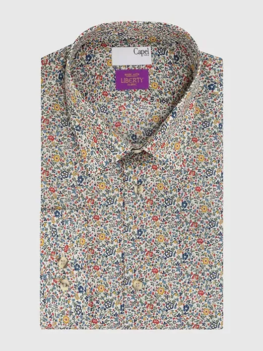 Chemise Fleur Tissu Liberty Grandes Tailles