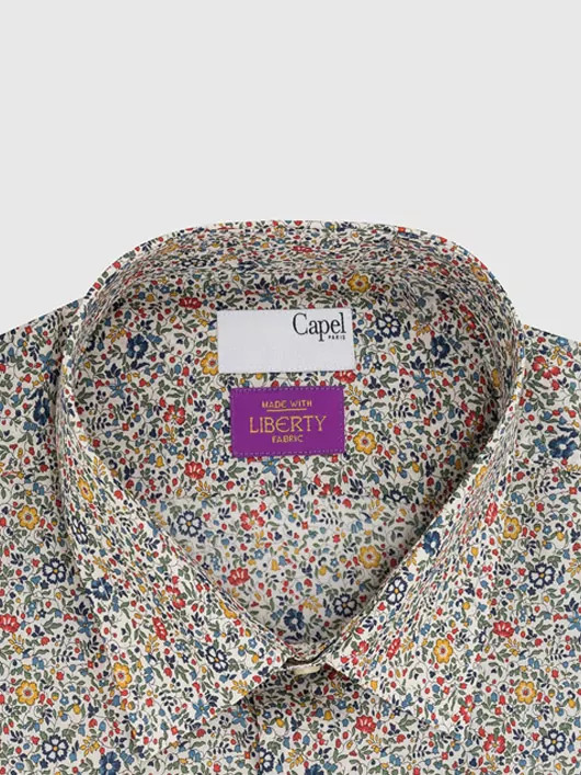 Chemise Fleur Tissu Liberty Grandes Tailles
