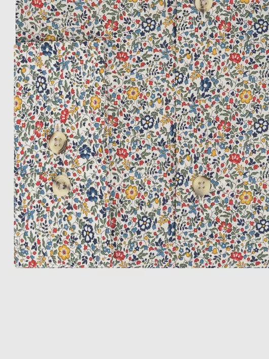 Chemise Fleur Tissu Liberty Grandes Tailles
