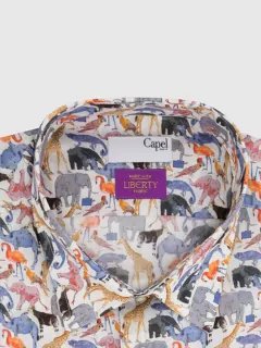 Chemise Zoo Tissu Liberty Grandes Tailles