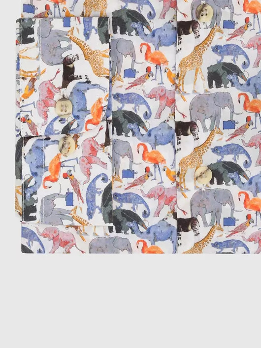 Chemise Zoo Tissu Liberty Grandes Tailles