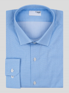 Chemise 100% coton dobby ciel homme grande taille | Capel