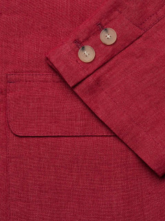 Veste en lin rouge framboise homme grande taille | Capel