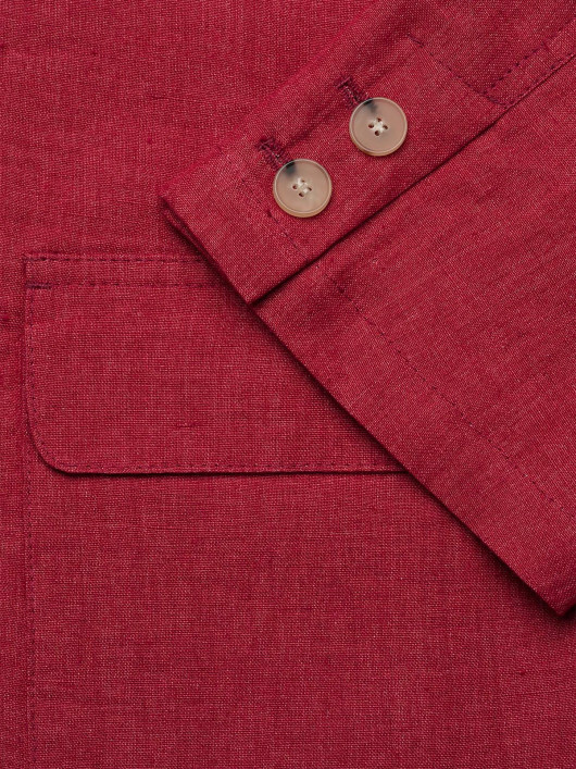Veste en lin rouge framboise homme grande taille | Capel