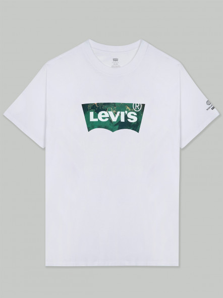 Tee-shirt Blanc Logo Levi's Grande Taille