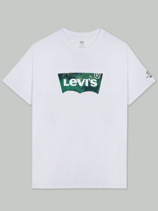 Tee-shirt Blanc Logo Levi's Grande Taille