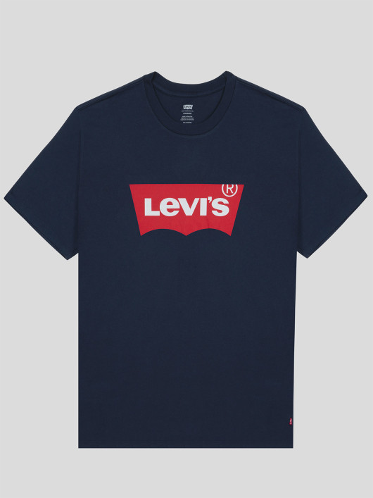 T-shirt Levi's Homme Taille S Bleu Marine Logo Iconique - Neuf Avec étiquettes