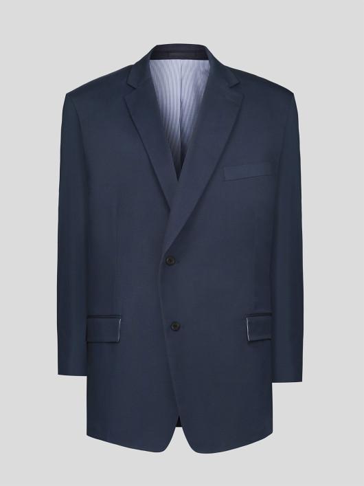 Vestes En Coton marine homme grande taille -