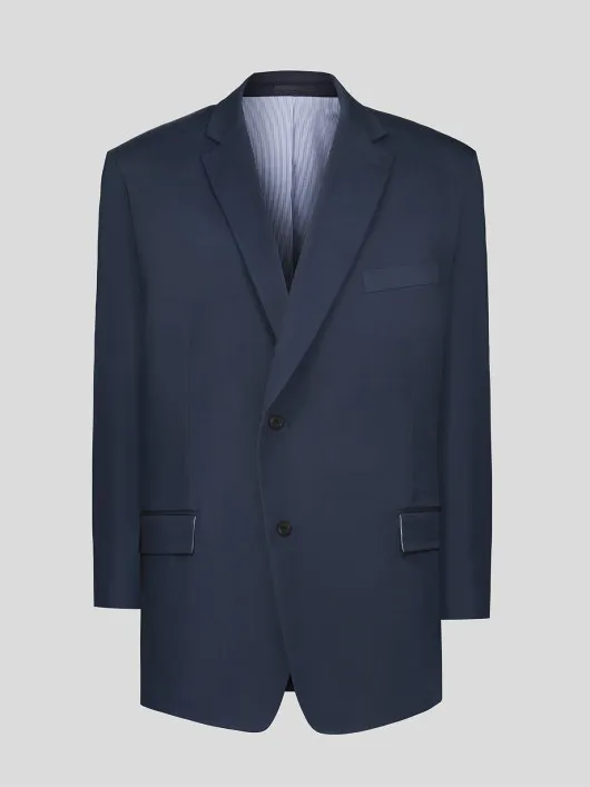 Vestes En Coton marine homme grande taille -