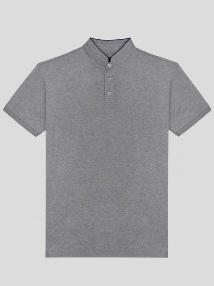 Polo Col Mao Capel Grande Taille