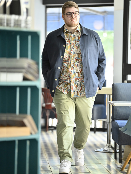 Chino Uni Kaki Capel Grande Taille  homme grande taille - Capelstore