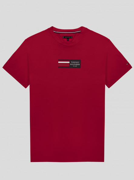 Tee-shirt Rouge Tommy Hilfiger Grande Taille