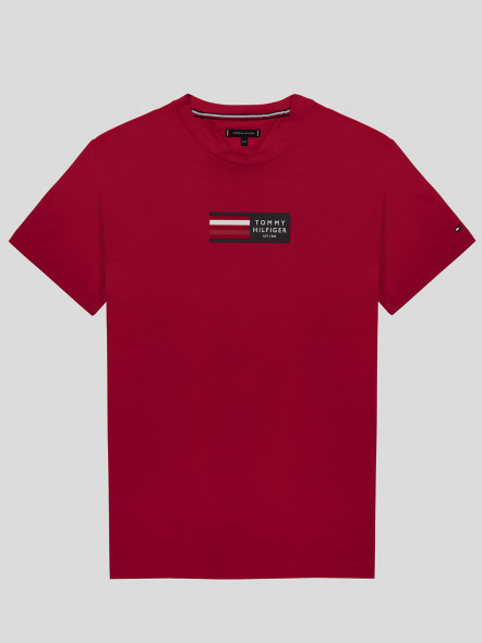 Tee-shirt Rouge Tommy Hilfiger Grande Taille