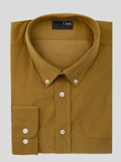 Chemise Ralph Ocre Velours Capel Grande Taille  homme grande taille - Capelstore